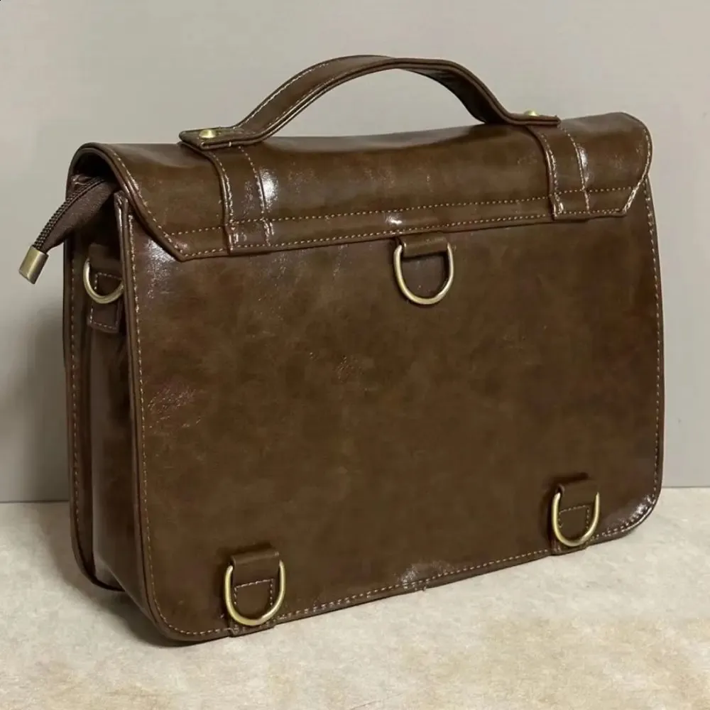 Borsa a mano retrò in PU per donna, borsa a tracolla, hobo sotto le ascelle, tinta unita, tote bag, borsa a tracolla alla moda 240823_voghion.com