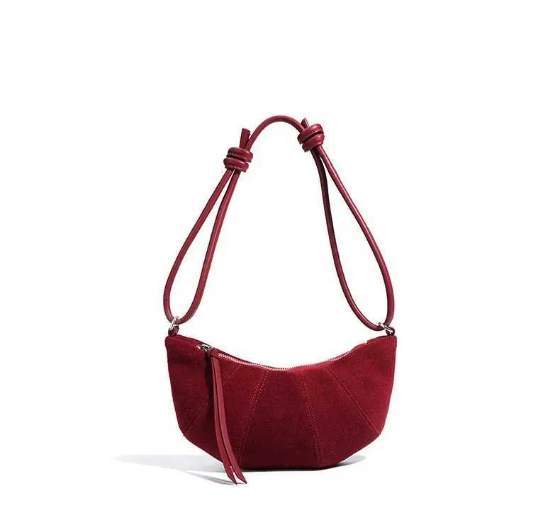 Borsa a spalla croissant da donna - elegante borsa crossbody_voghion.com