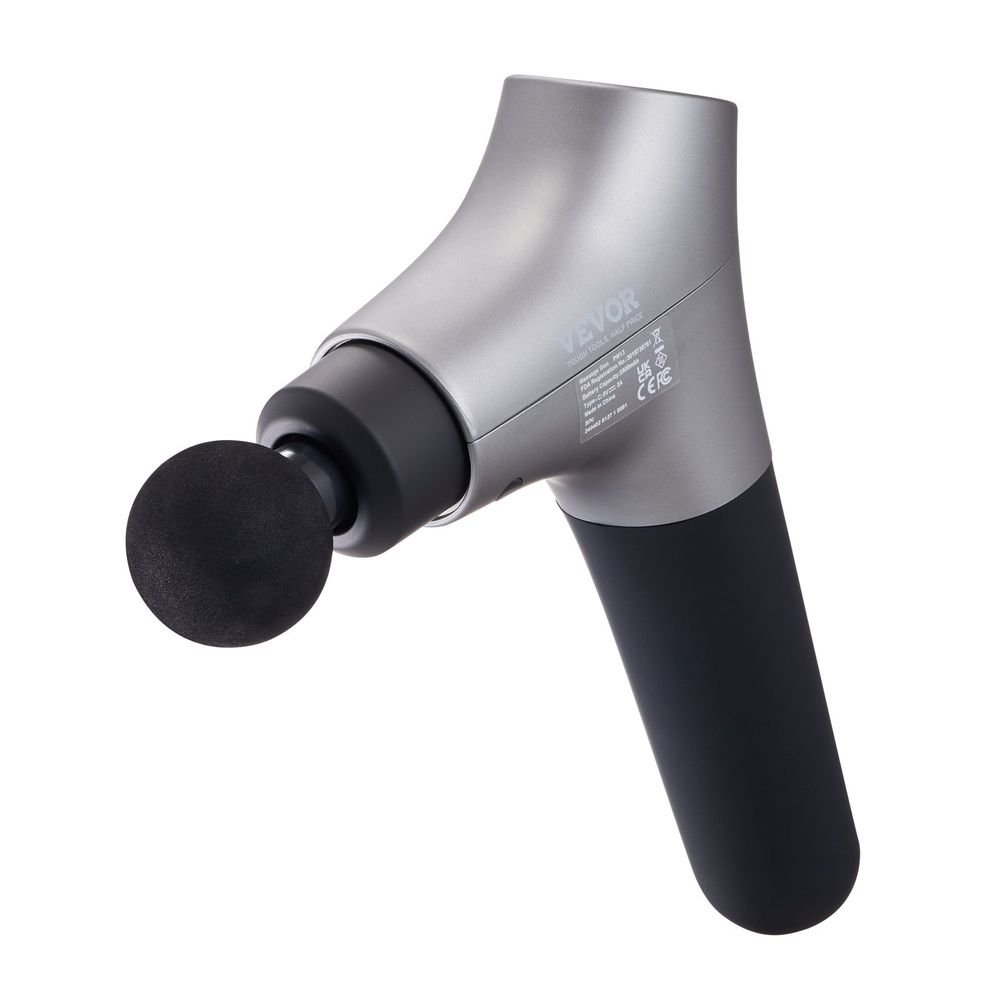 VEVOR Massage Gun Deep Tissue, Percussion Muscle Massager For Athletes - With 6 Speed Levels &amp; 4 Massage Heads, 12V 2500mAh Batteries, Handheld_voghion.com