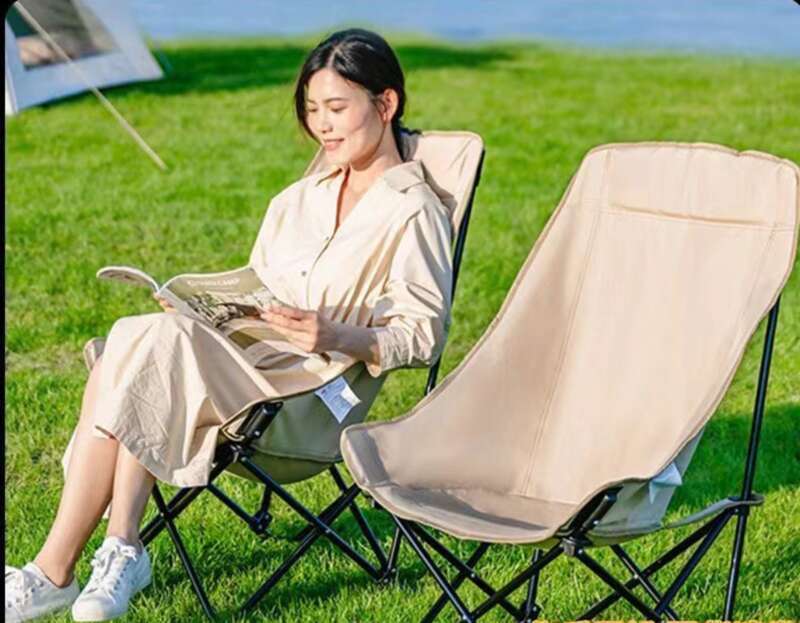 Crazy Robbery! Moon Outdoor High Back Beach Chair, The Perfect Choice For Picnicking, Fishing, And Camping_voghion.com