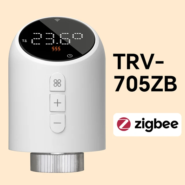 Termoregolatore Smart TRV Termostato di Riscaldamento Programmabile Vae Tuya WIFI Zigbee Radiatore con Google Home Alexa_voghion.com