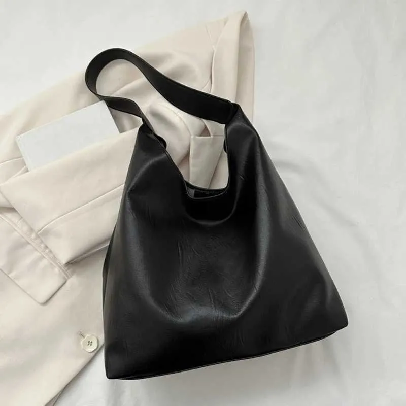 Design classico, alla moda, senso coreano e grande capacità, morbida pelle, tracolla da pendolare sotto le ascelle per ufficio_voghion.com