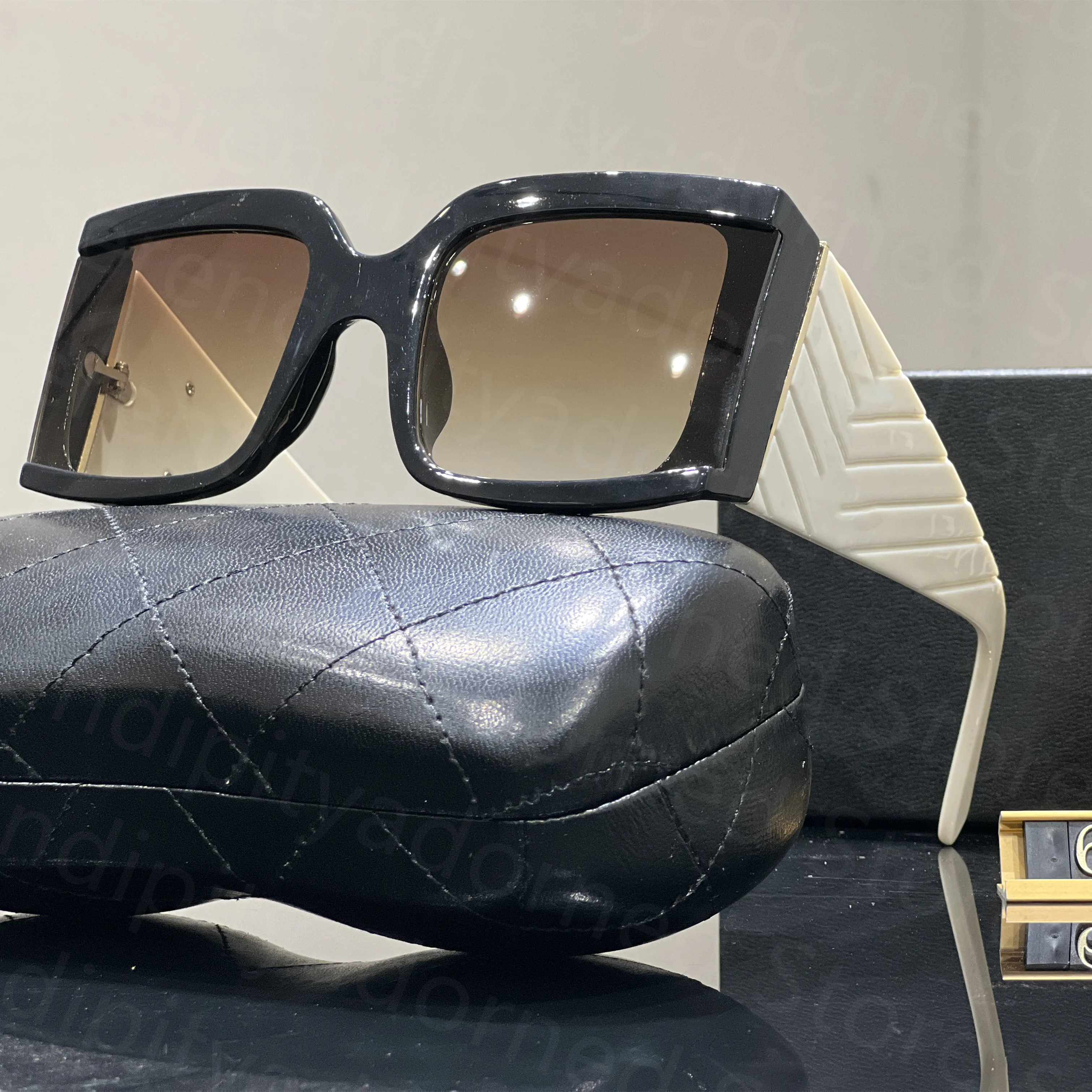 Designer Sonnenbrille Für Damen Großes Gestell Uv-schutz Mode_voghion.com