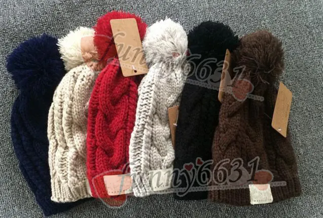 MOQ = 1 PZ Autunno/inverno design del marchio caldo donna e uomo moda berretto lavorato a maglia cappello di lana 8 colori nero rosso spedizione gratuita_voghion.com