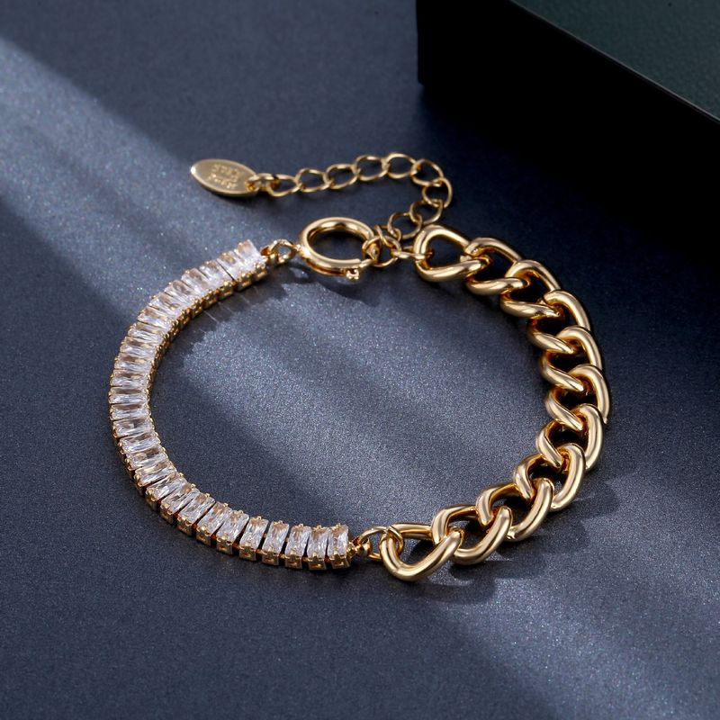 Trendy hip-hopový párový dámský náramek Ins Ring-k z kovu za studena skládaný v novém stylu_voghion.com