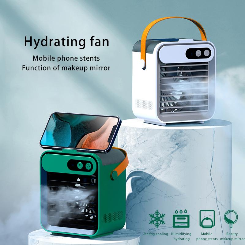 Jauns mini gaisa kondicionieris, pārnēsājams gaisa kondicionieris, USB uzlādes ūdens dzesēšanas ventilators, āra vasaras gaisa dzesētājs, mitrināšana mājās_voghion.com