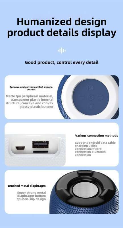 New Product 309 Wireless Bluetooth Colorful RGB Night Light Outdoor Portable Mini Fabric Subwoofer Sound System_voghion.com