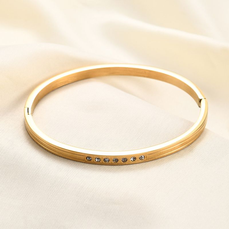 Minimalist Gold Inlaid Zirconium Bangle Bracelet For Couples_voghion.com