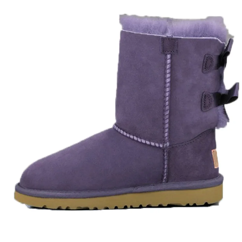 Snow Designer boots Women Winter Fashion Australia Classic Slip-On Short Ankle Knee Bow girl MINI Bailey Boot Womens_voghion.com