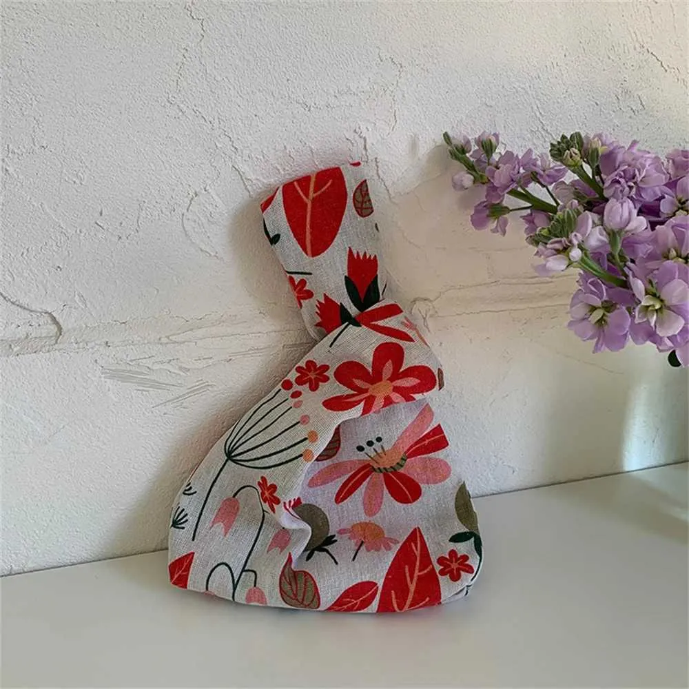 Borsa da donna in tela con stampa Mticolor in stile giapponese, borsa da shopping casual e fresca, portafoglio carino per ragazza, Y241106_voghion.com