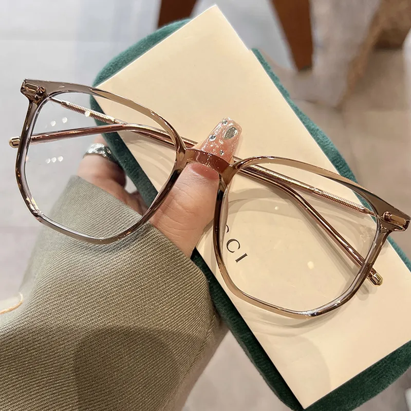 Spiegelbrille Damen Flache Herren Ultraleichte Designer Sonnenbrille TR90 Schöne Flut Frauen Retro Marke Metall Mode_voghion.com