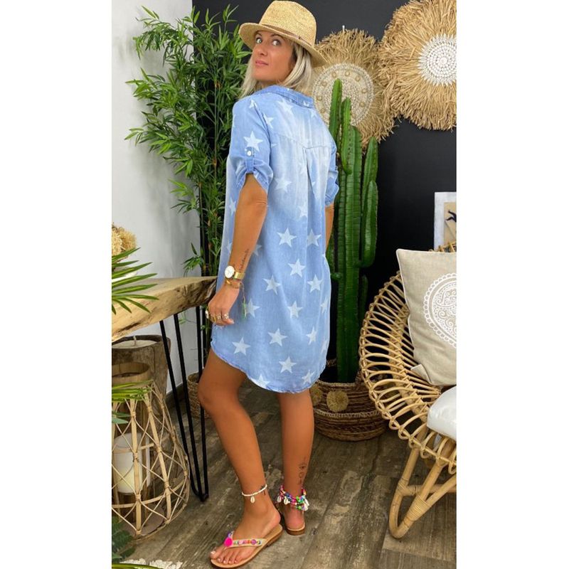 Women's factory direct sale cross-border women's clothing multicolor multi-size summer v-neck pullover short sleeve_voghion.com