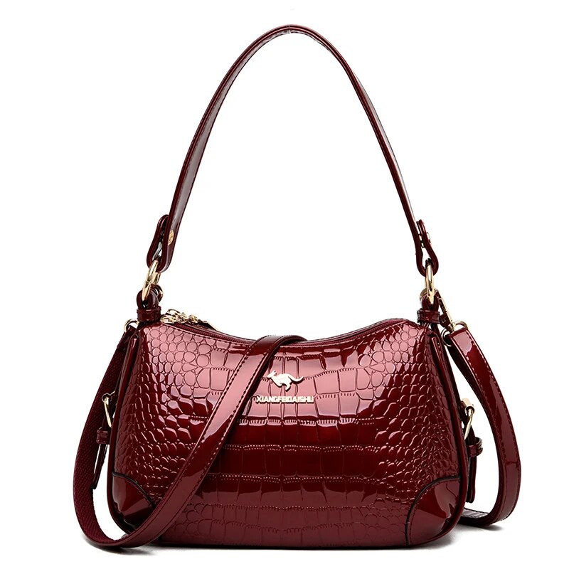 Designer Pu Leather Crossbody Bags For Women 2024 Shoulder Messenger Bag Lady Travel Handbags And Purse_voghion.com