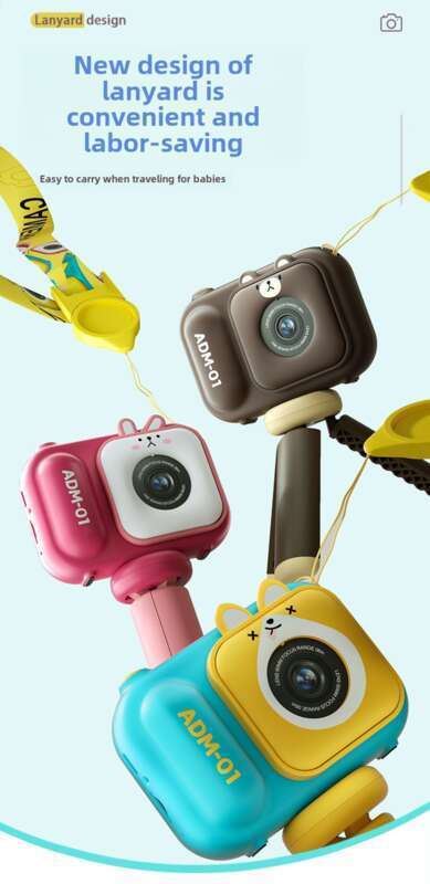Produs nou 2025: Mini cameră digitală HD pentru copii, pentru studenți, cameră DSLR micro mică cu suport_voghion.com