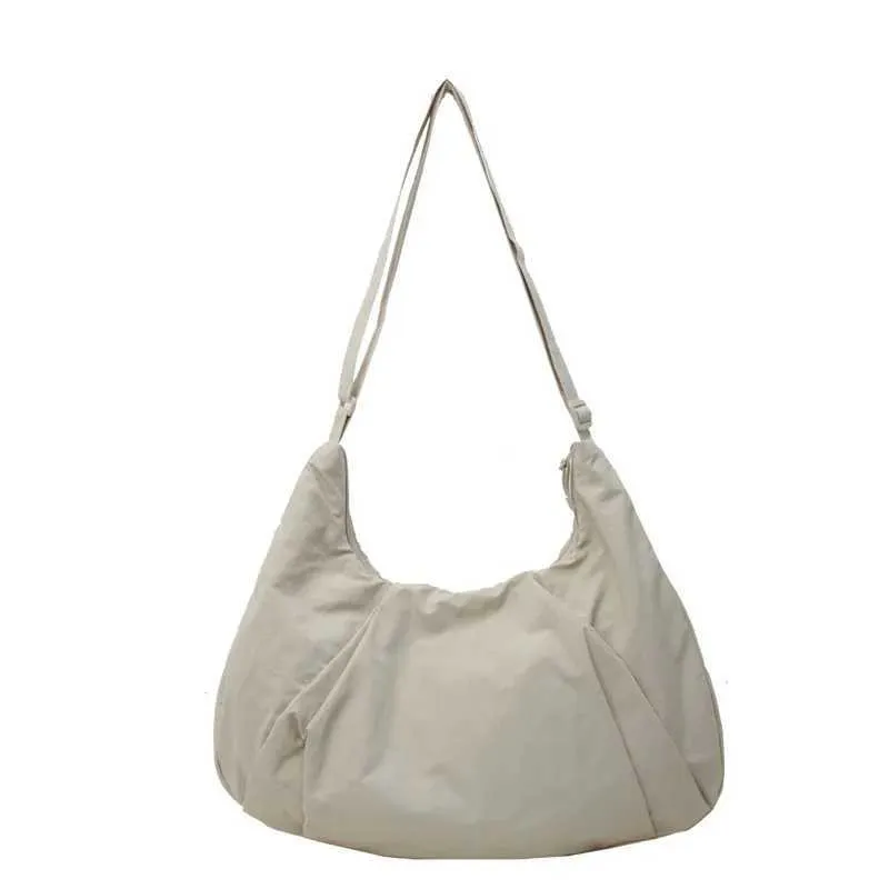 Classic Pleated Crossbody Bag For Women Solid Shoulder Handbag_voghion.com
