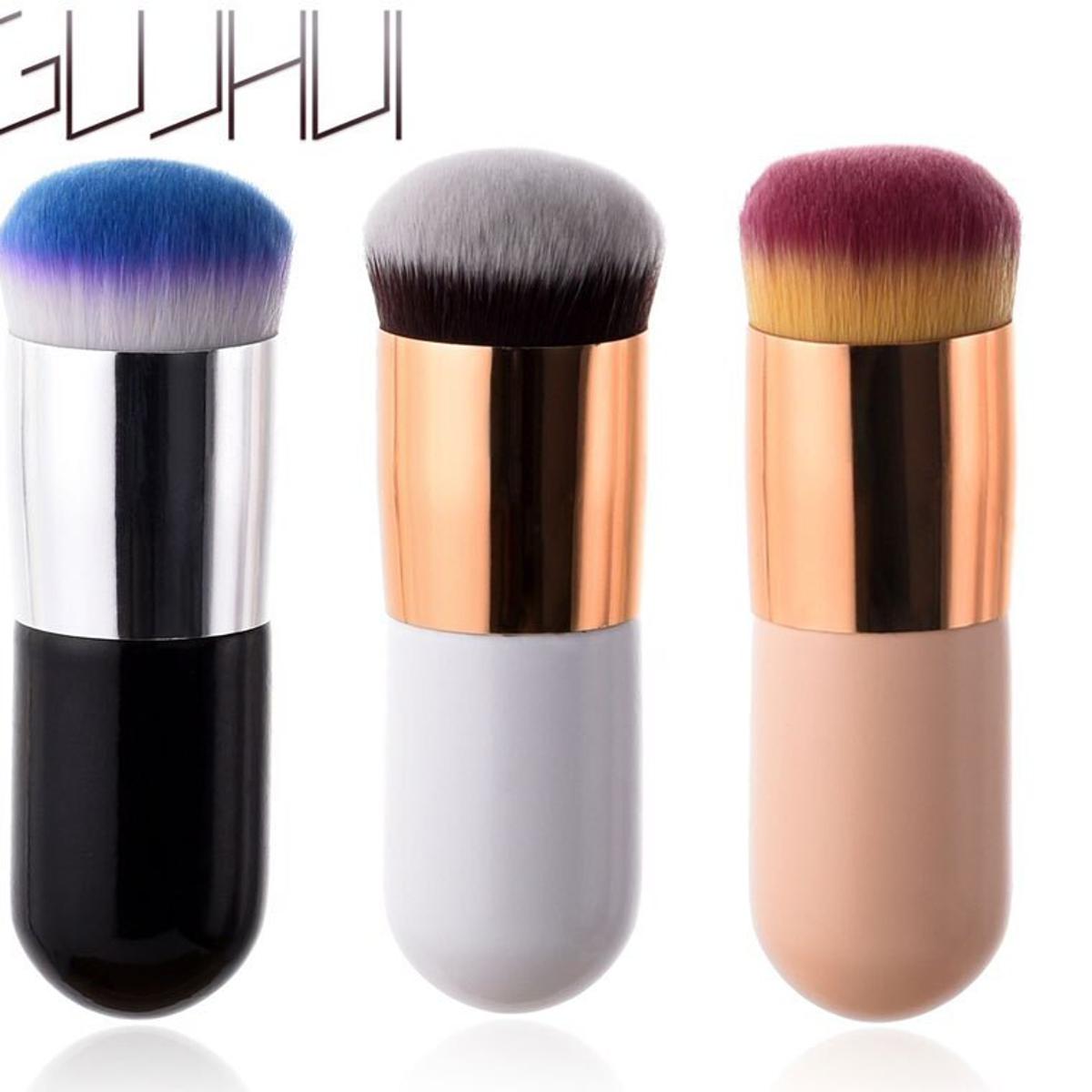 Chubby Pier Foundation Flat Cream Brushes Professional Cosmetic Makeup Brush_voghion.com