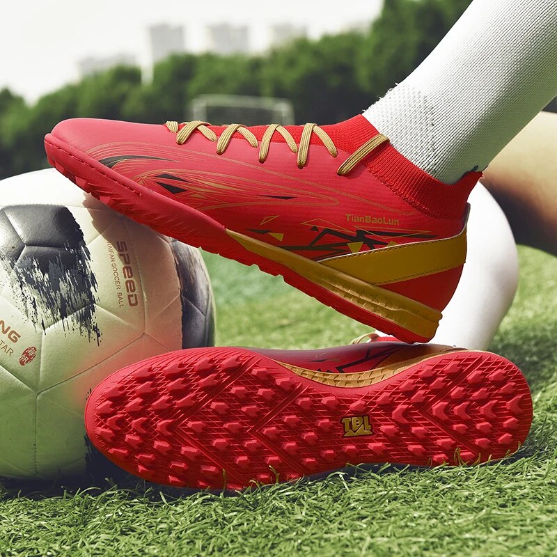 Männer Fußball Schuhe Top Qualität Fußball Stiefel Rasen Indoor Ultra-licht Training Rutschfeste Futsal_voghion.com
