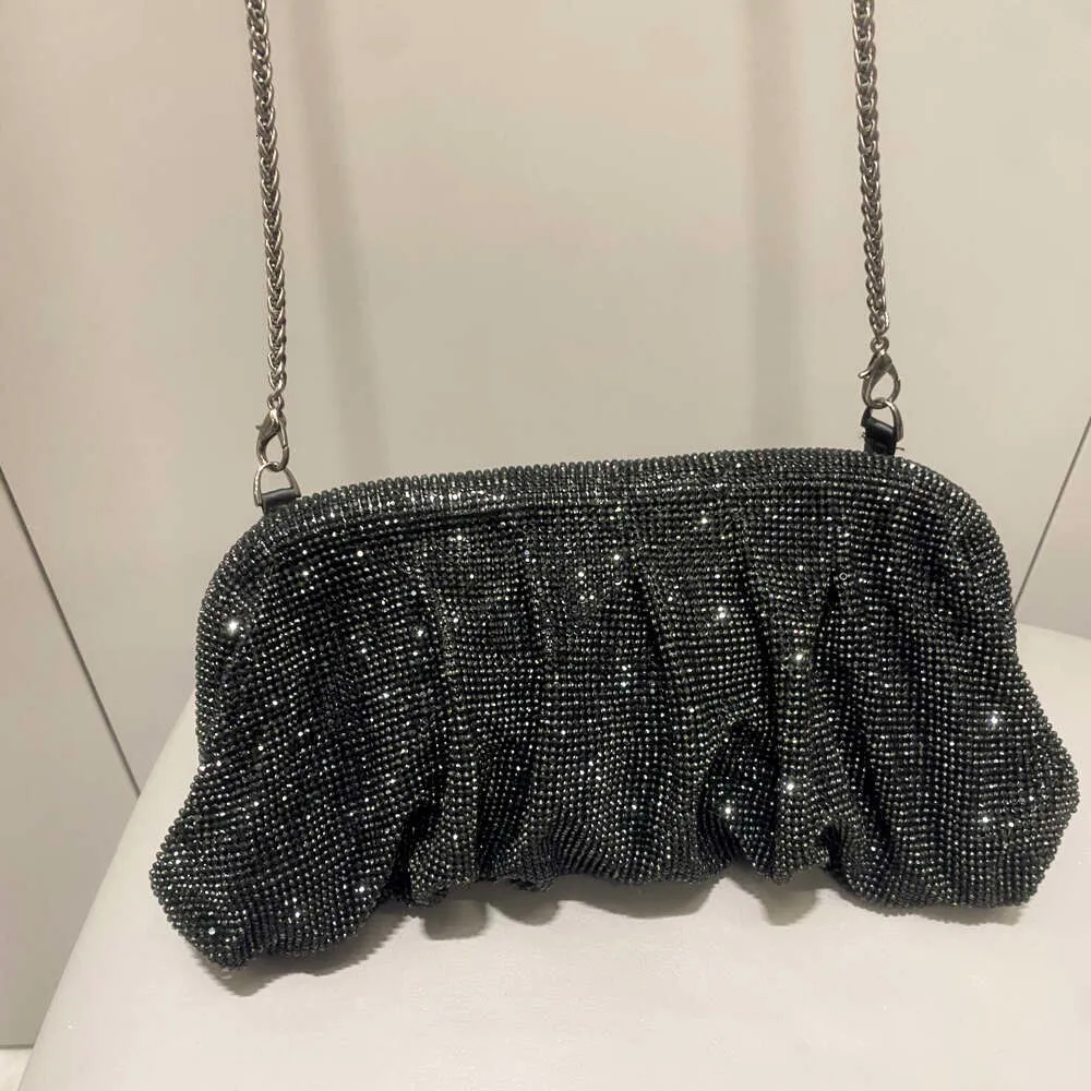Robe de soirée Rhies à poignée brillante, nouveau portefeuille pliable et sac à main de créateur pour fête de mariage de haute qualité_voghion.com