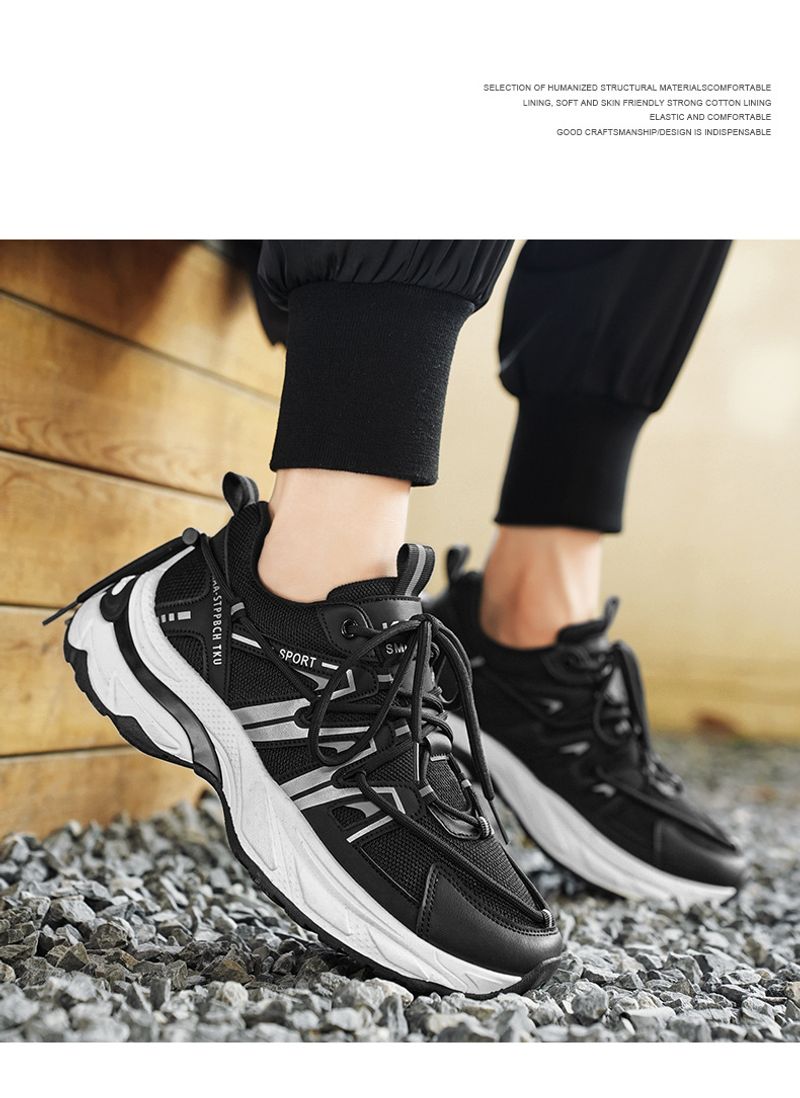 Zapatillas de deporte de malla para caminar para hombre, zapatos casuales de moda_voghion.com