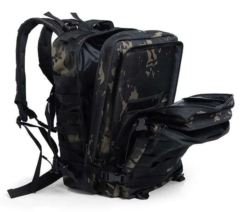 Qt&Qy Tactical Backpac 45L Large Capacity Man 3 Days Molle Hking Bags For Outdoor Trekking Camping Backpack_voghion.com