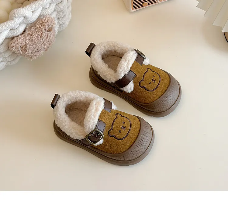 Baskets antidérapantes d'hiver pour tout-petits chaussures_voghion.com