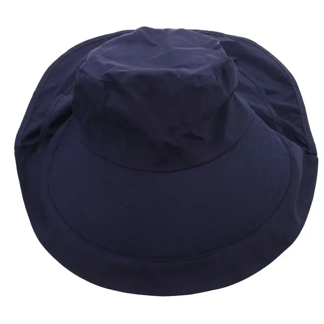 Hot Sale Ponytail Hole Visor Summer Bucket Hats for Women Big Brim Sunscreen Cap Sun Hat_voghion.com
