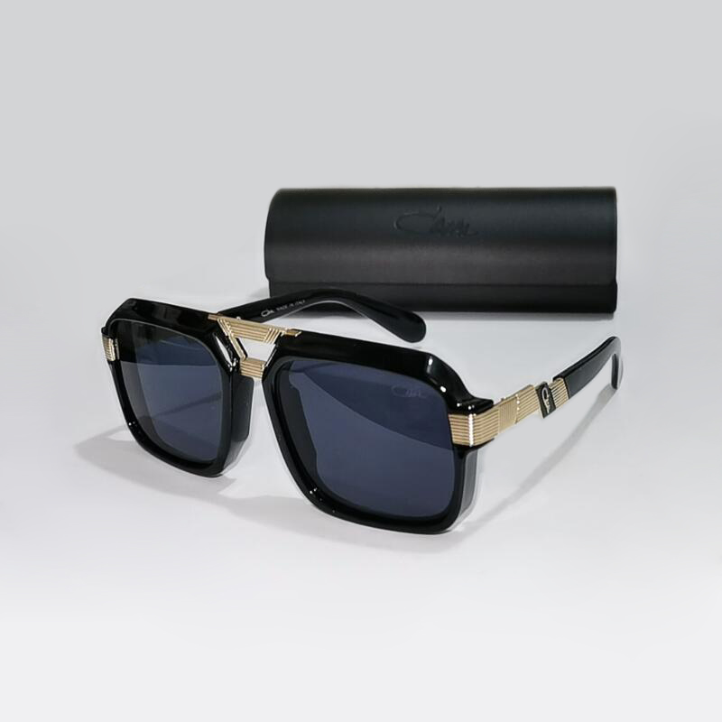 ORIGINAL CAZA MOD669 Square Acetate Frame Men Sunglasses Vintage Classic Trendy Driving Anti-Glare Women Couple Eyewear