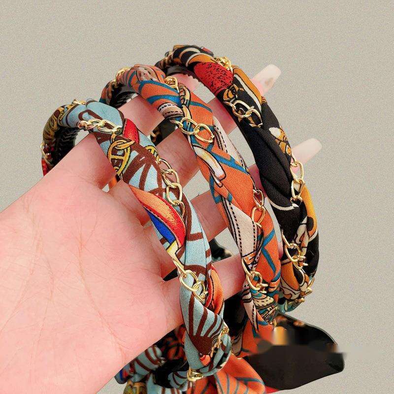 Cerchietto intrecciato elegante per donna accessorio capelli chic_voghion.com