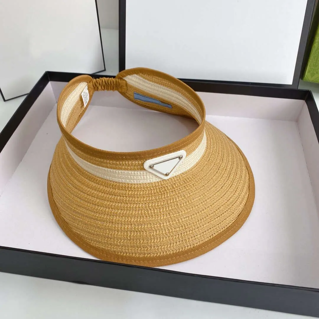 Viseras de moda, sombreros de paja para el sol, viseras de diseñador, sombreros para hombres y mujeres, gorras, sombrero de pescador, gorra de ala ancha de alta calidad, para verano y resort._voghion.com