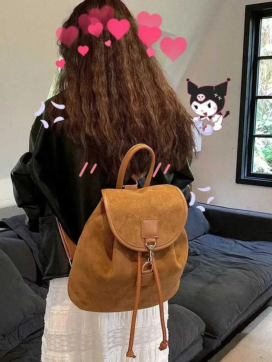 Vintage Damen Rucksack Modischer Freizeit Bucket Bag Für Die Schule_voghion.com