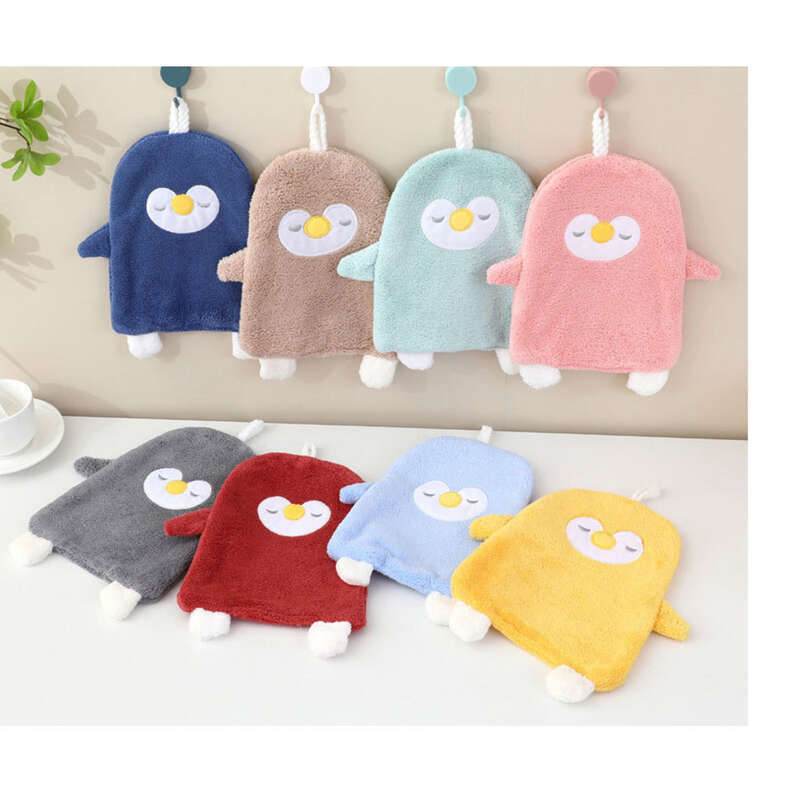 Asciugamano per le mani in velluto corallo, inodore, appendibile, carino, asciugamano per bambini, spesso, assorbente, ad asciugatura rapida_voghion.com