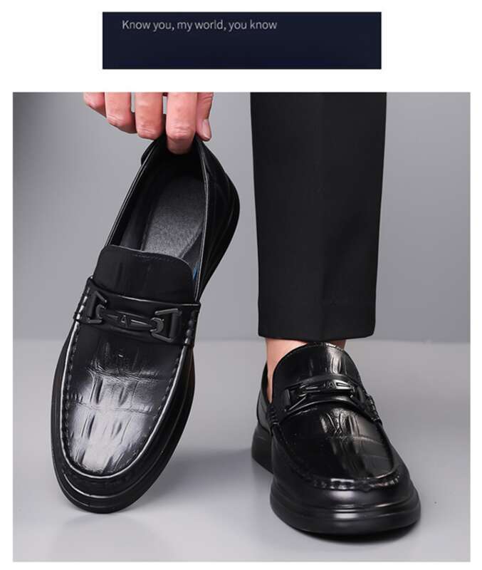 Lederschuhe Herren Loafer Schuhe Hochwertige Slip-On Loafer Bequeme weiche Fahrschuhe Herrenschuhe_voghion.com