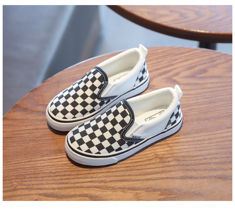 Baskets slip-on en toile pour garçon et fille style coréen_voghion.com