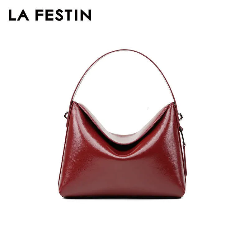 LA FESTIN Original 2023 Neue Handtasche Damen Schulter Crossbody Damen Leder Tragbare Eimer Marke Tasche_voghion.com