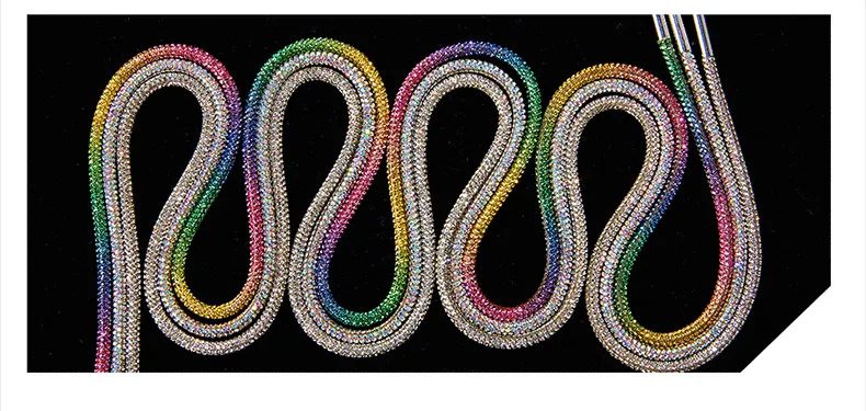 1 STÜCKE Runde Schnürsenkel Regenbogen Dia Schnürsenkel Schnürsenkel Kordelzug DIY Hose Hoodie Kleid Gürtel Zubehör 220718_voghion.com
