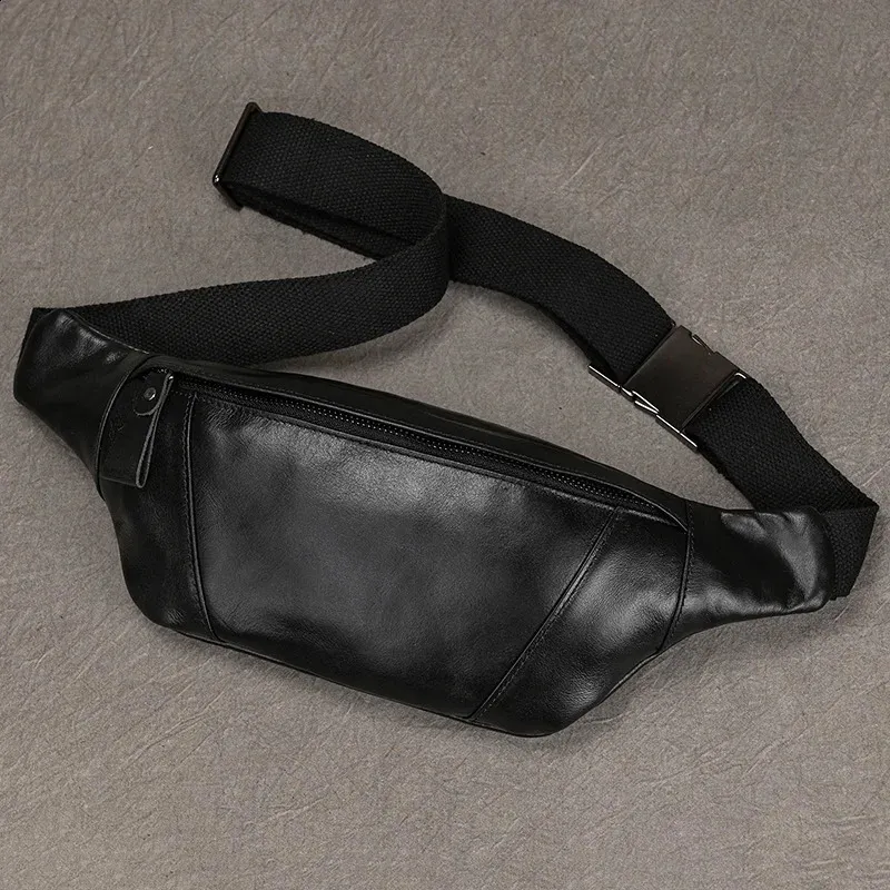 Herren Brusttaschen Crossbody Schulter Mann Männliche Leder Taille Pack SG Tasche Für Outdoor-Sport Gürteltasche Klein 240924_voghion.com