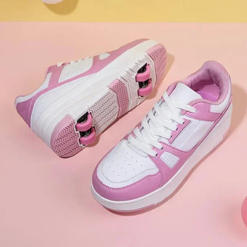 Mode Rullskridskor Skor Barn Barn Fritidssport Leksak Presentspel Pojkar 4 Hjul Sneakers Flickor Stövlar Ultra Light_voghion.com