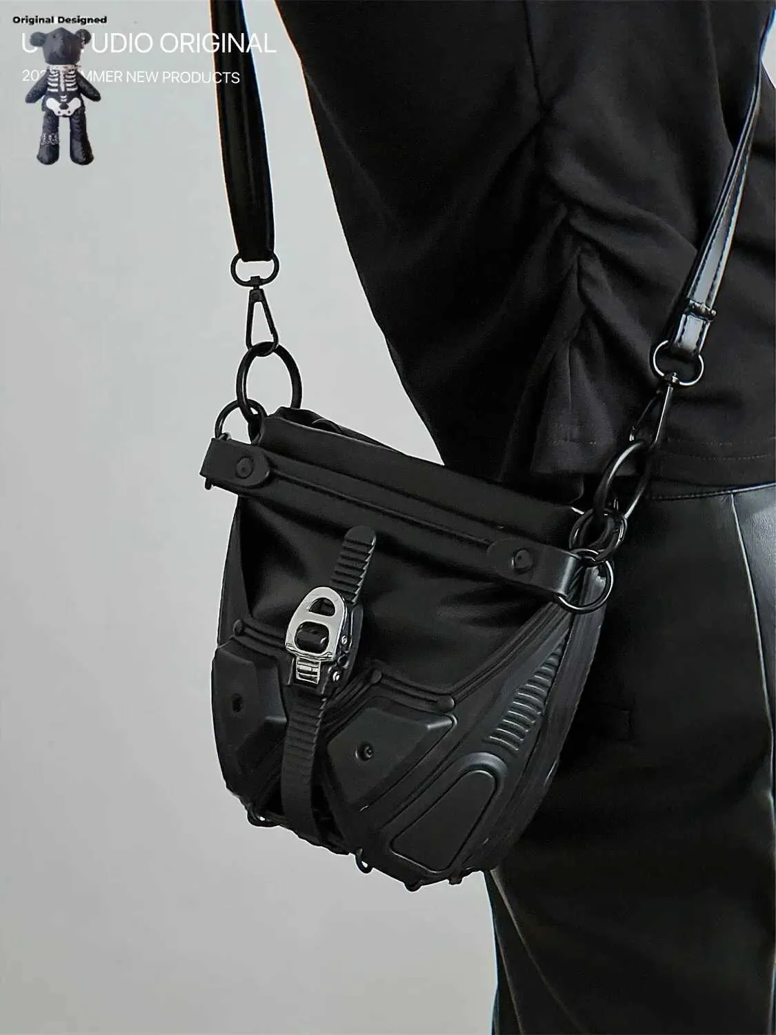 Womans Spicy Girls Umhängetasche Trendy PU Leder Handtaschen Stilvolle Punk Geldbörse Mode Y2K UmhängetaschenC241216_voghion.com