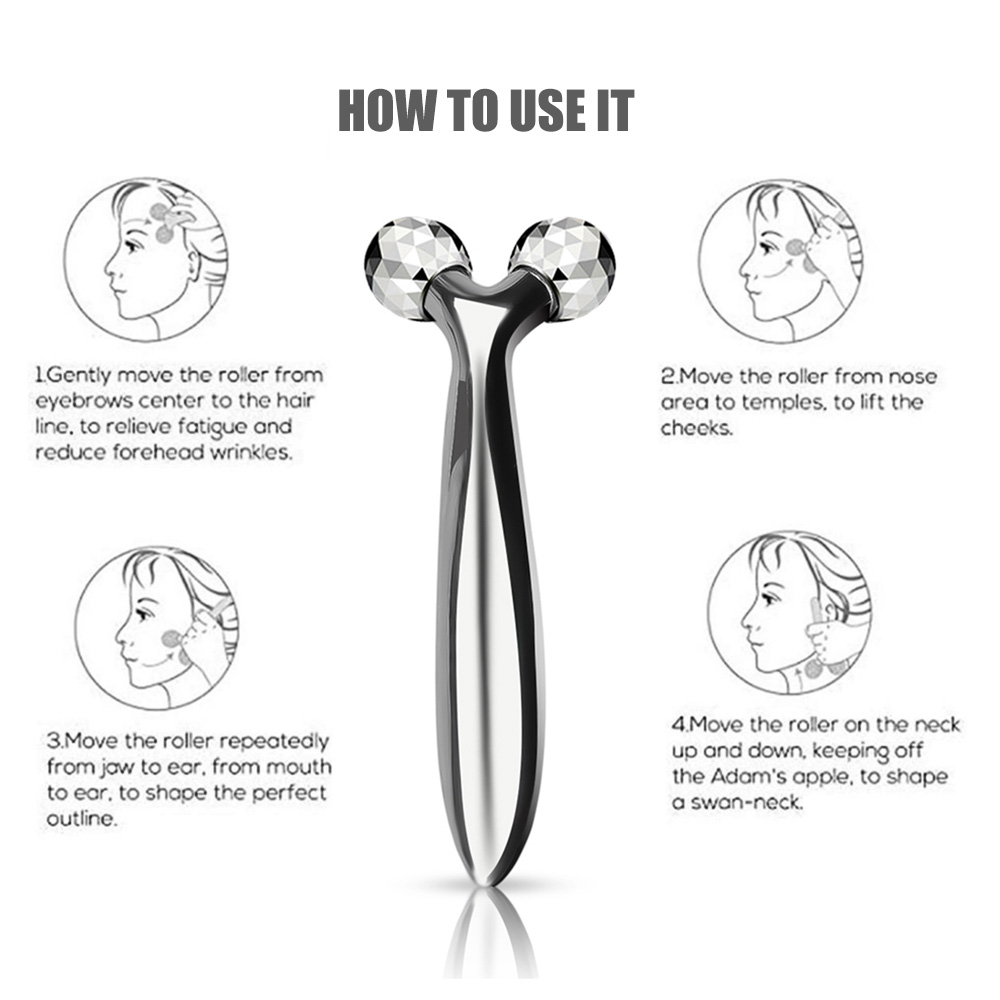 4D Gezichtsmassage Roller Gewichtsverlies Vetverbranding Anti-Cellulitis Volledig Lichaam Afslanken Ontspanningstool Huidliftende Massager Schoonheidsverzorging_voghion.com