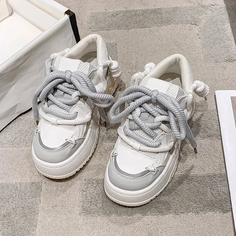 Scarpe sportive donna plateau comode sneaker alla moda casual_voghion.com