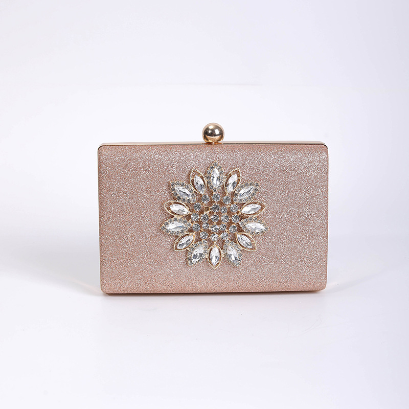 New Fashion All Match Ladies Evening Bag Personality Pearl Diamond Clutch Bag Exquisite Dress Bag