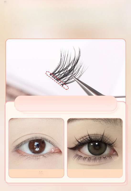 5D Nerzhaar-Falsche Wimpern, kein Kleber, selbstklebend, natürliche Karikaturaugen_voghion.com