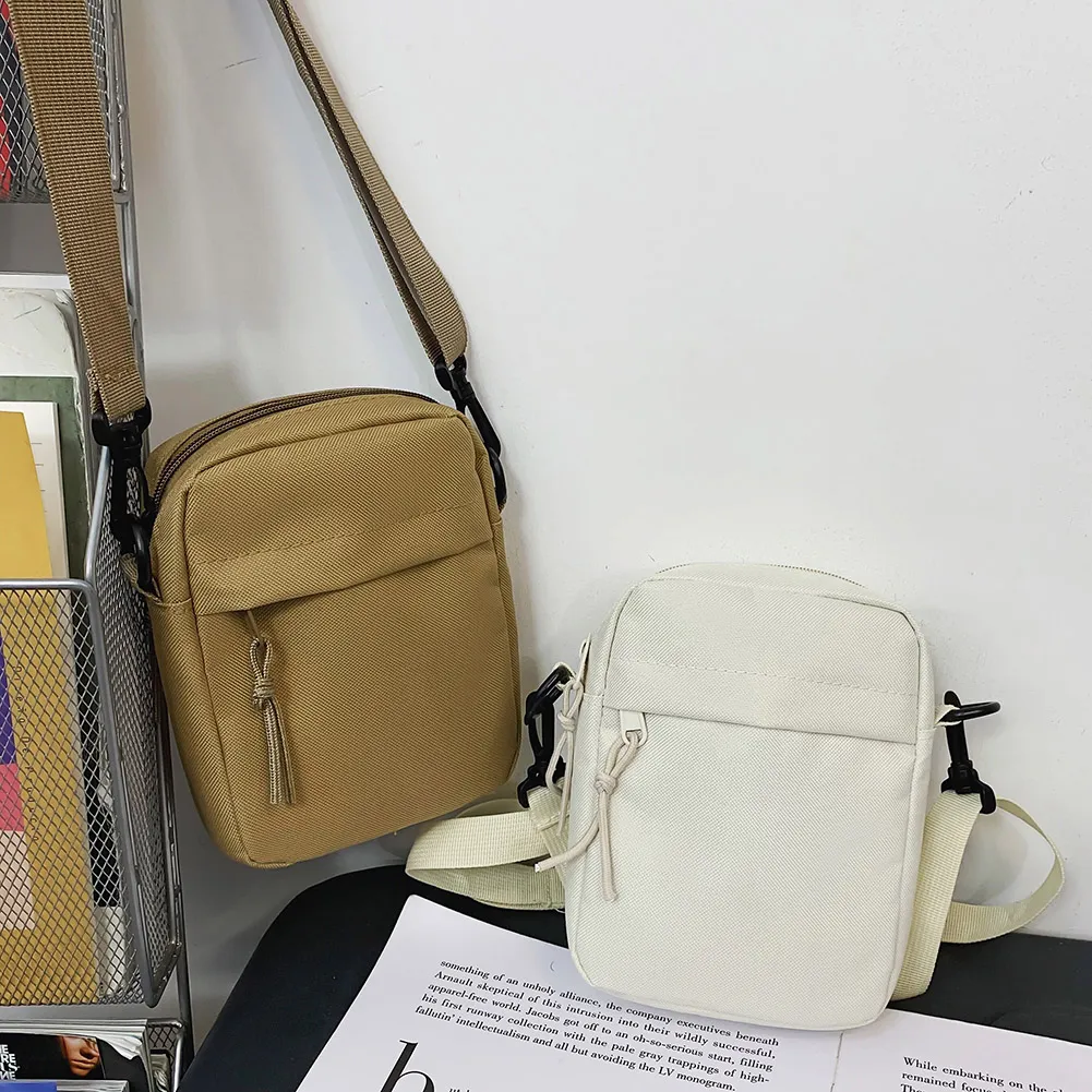 Ladies Fashion Square Sling Handbags Portable Elegant Solid Color Adjustable Strap Simple For Weekend Vacation_voghion.com