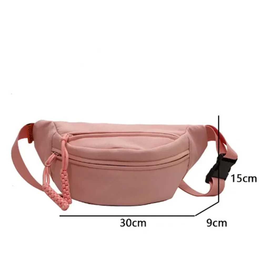 Chest Banana Women Sg Crossbody Pack Canvas Running Waist Bag Casual Fanny Packs Sport Half Moon Belt Ba241021_voghion.com
