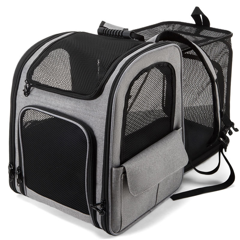 Pet bag backpack cat bag portable breathable outing foldable expandable dog backpack large capacity pet bag