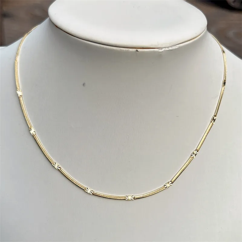 Hochwertige vergoldete Halskette Bulk Lot 18 Zoll 20 Zoll Rolo Curb Figaro Schmuck Kette Halskette Großhandel_voghion.com