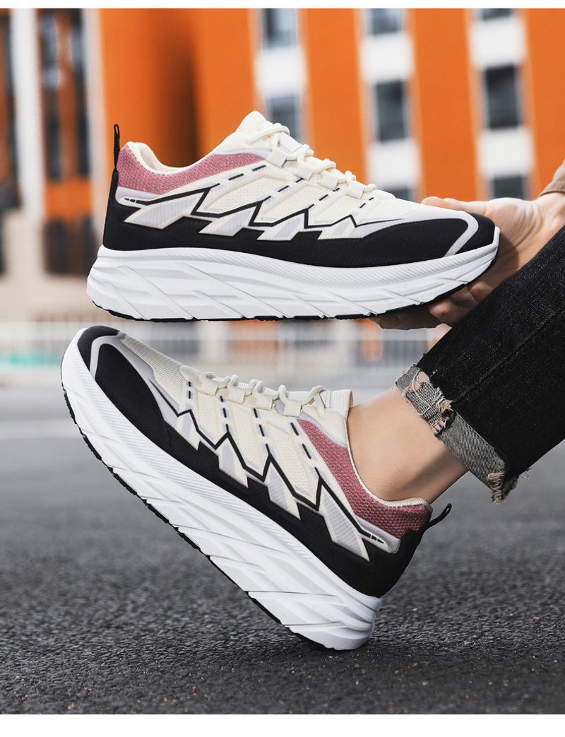 Frühling Neue 2024 Outdoor Bergsteigen Herren Freizeit Sport Leichte Laufschuhe Atmungsaktiv Dicke Sohle Papa Schuhe_voghion.com