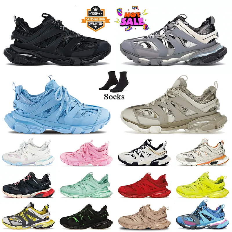 Track 3 3.0 Designer Casual Shoes Mens Women Dress Shoe White Black Green Pink Blue Grey Platform Sneakers Trac Runners_voghion.com