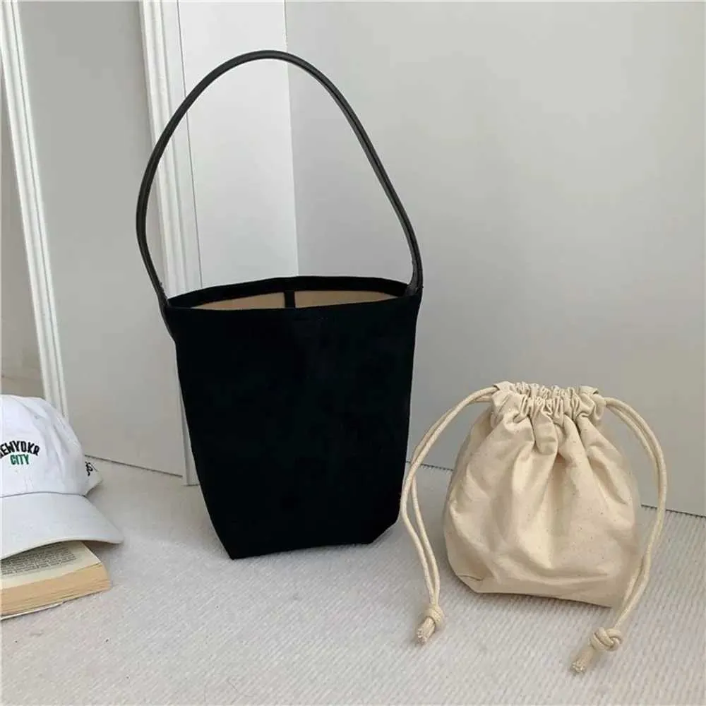 Designer-Tasche Retro Wildleder Eimer einfarbig Handtasche matt PU Leder Schulter koreanische Brieftasche Unterarmtasche für Mädchen_voghion.com