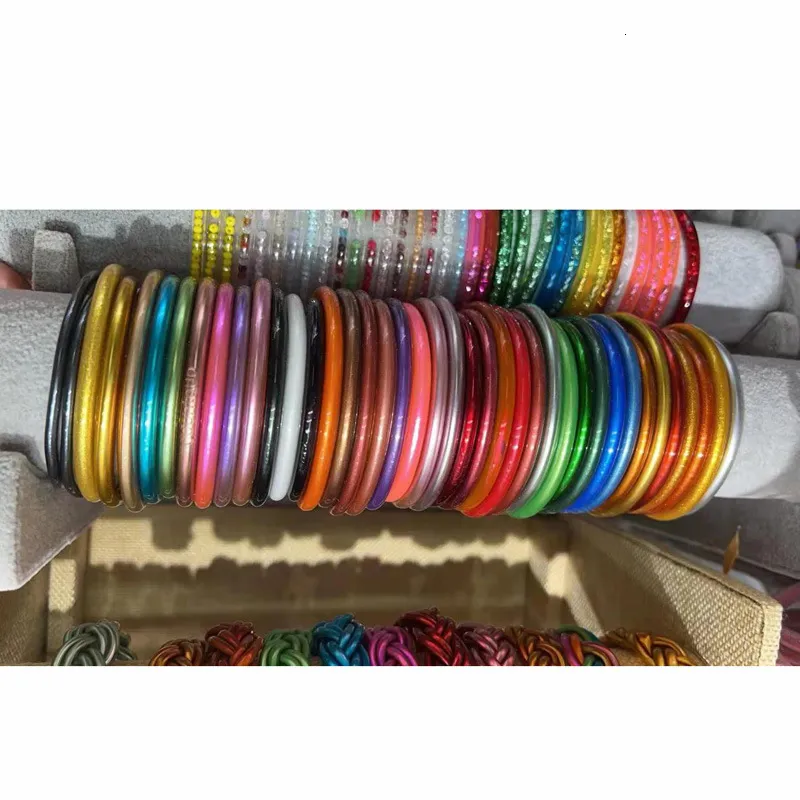 Bilandi - Pulsera de silicona de moda, estilo moderno, de una fila, colorida, para mujer, regalo de fiesta, 230706_voghion.com